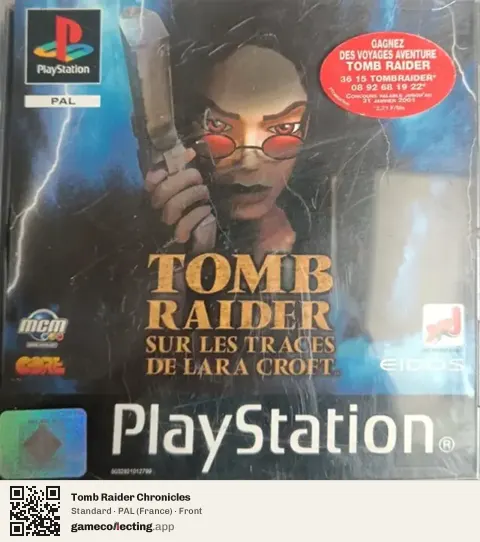 Tomb Raider Chronicles PlayStation, France box front