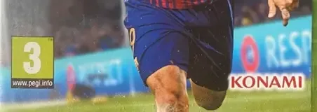 Pro Evolution Soccer 2018, the PEGI square on its front