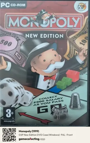 Monopoly (1999) Computer, PAL box front