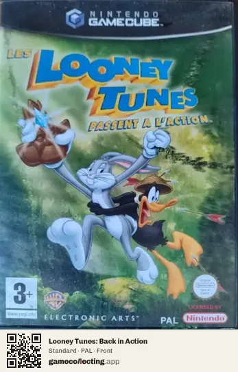 Looney Tunes: Back in Action Nintendo GameCube, PAL box front