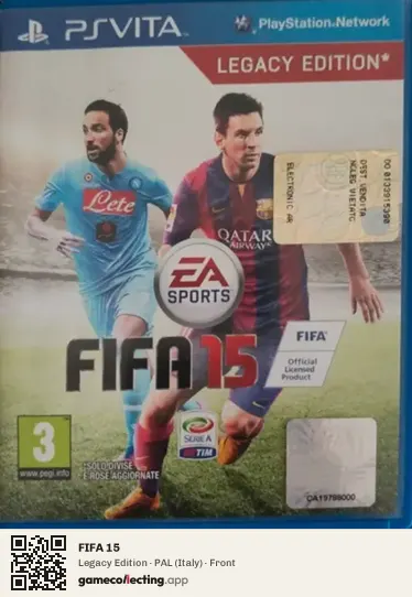 FIFA 15 PlayStation Vita, Italy box front