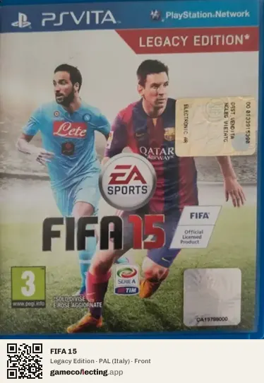 FIFA 15 PlayStation Vita, Italy box front