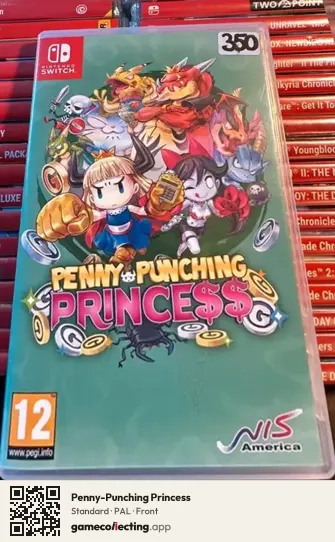Penny-Punching Princess Nintendo Switch, PAL box front