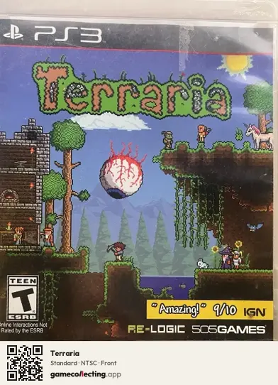 Terraria PlayStation 3, NTSC box front