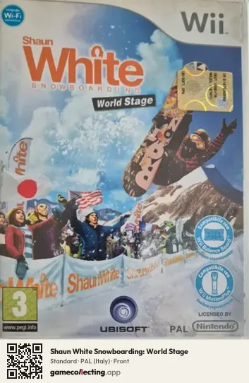 Shaun White Snowboarding: World Stage Nintendo Wii, Italy box front