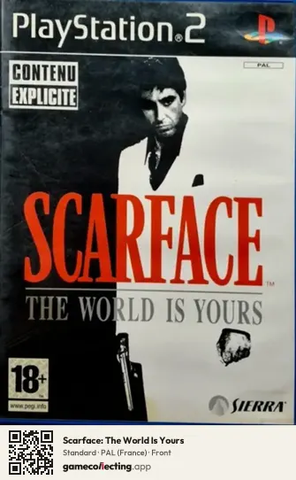 Scarface: The World Is Yours PlayStation 2, France box front
