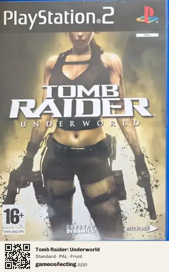 Tomb Raider: Underworld PlayStation 2, PAL box front