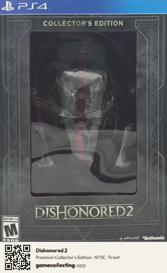 Dishonored 2 PlayStation 4, NTSC box front