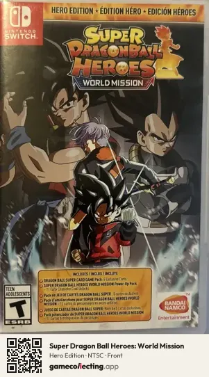 Super Dragon Ball Heroes: World Mission Nintendo Switch, NTSC box front