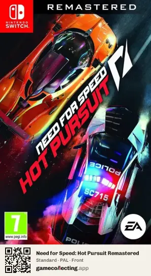 Need for Speed: Hot Pursuit Remastered Nintendo Switch, PAL box front
