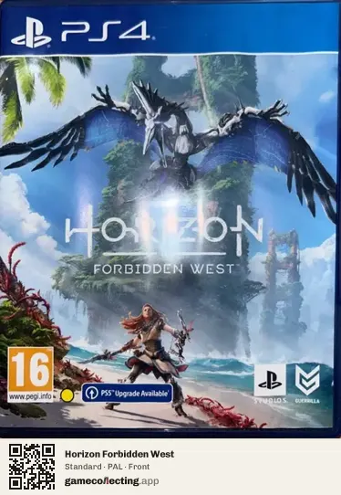 Horizon Forbidden West PlayStation 4, PAL box front