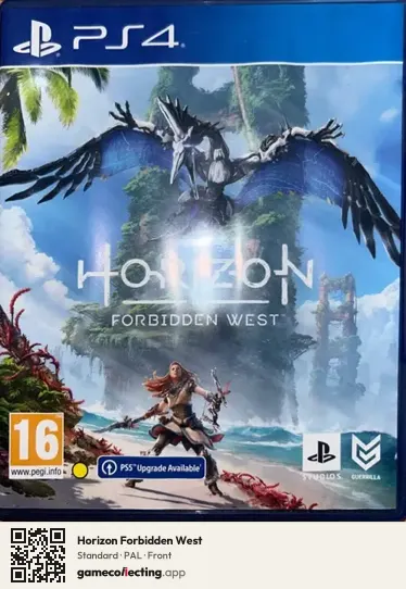Horizon Forbidden West PlayStation 4, PAL box front