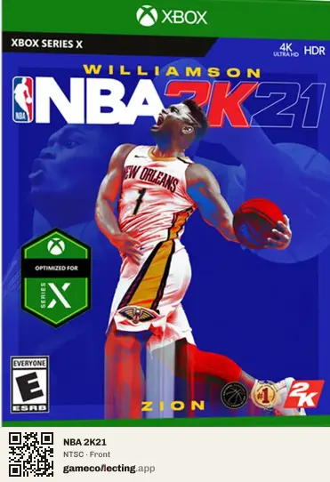 NBA 2K21 Xbox Series X, NTSC box front