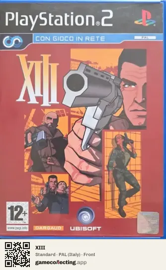 XIII PlayStation 2, Italy box front