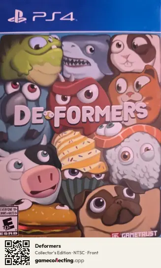 Deformers PlayStation 4, NTSC box front