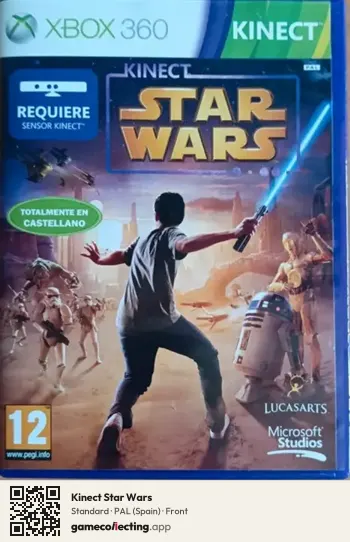 Kinect Star Wars Xbox 360, Spain box front