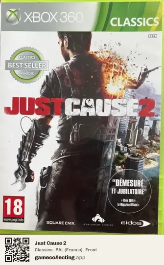 Just Cause 2 Xbox 360, France box front