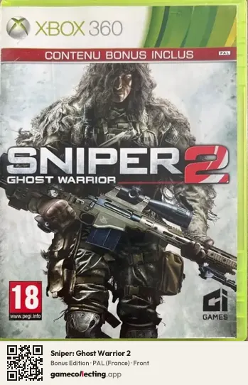 Sniper: Ghost Warrior 2 Xbox 360, France box front