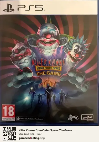 Killer Klowns from Outer Space: The Game PlayStation 5, PAL box front