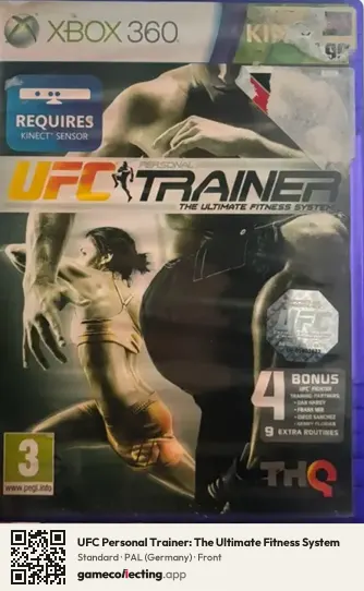 UFC Personal Trainer: The Ultimate Fitness System Xbox 360, Germany box front