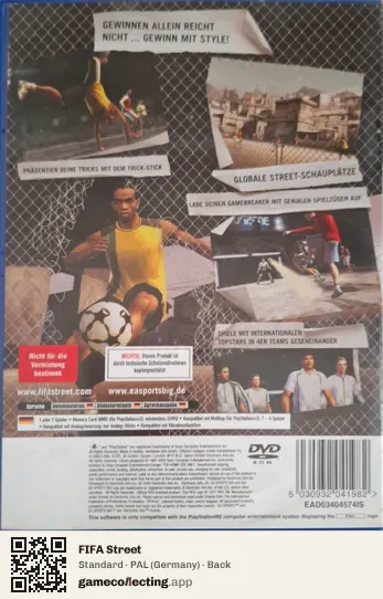 FIFA Street PlayStation 2, Germany box back