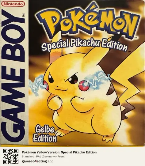 Pokémon Yellow Version: Special Pikachu Edition Game Boy, Germany box front