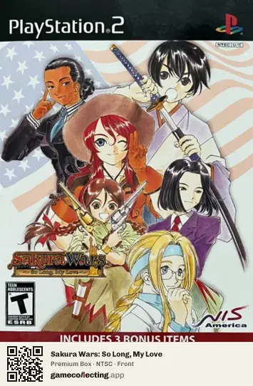 Sakura Wars: So Long, My Love PlayStation 2, NTSC box front