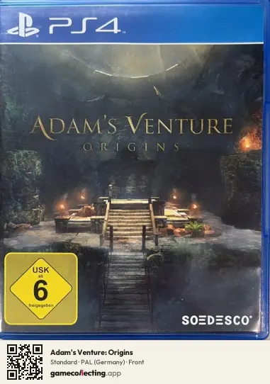 Adam's Venture: Origins PlayStation 4, Germany box front