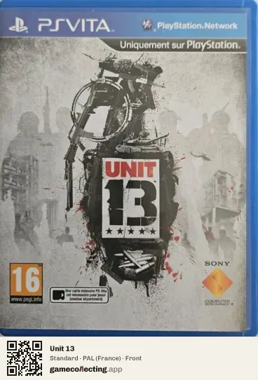 Unit 13 PlayStation Vita, France box front