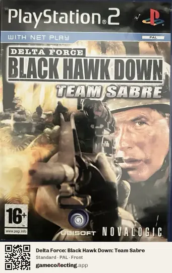 Delta Force: Black Hawk Down: Team Sabre PlayStation 2, PAL box front