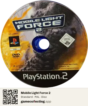 Mobile Light Force 2 PlayStation 2, PAL disc