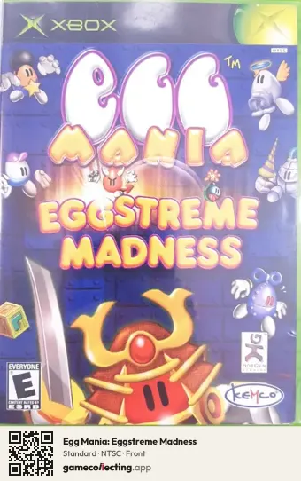 Egg Mania: Eggstreme Madness Xbox, NTSC box front
