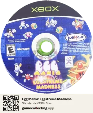Egg Mania: Eggstreme Madness Xbox, NTSC disc