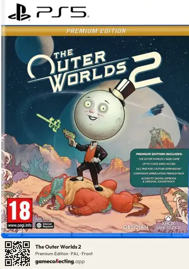 The Outer Worlds 2 PlayStation 5, PAL box front