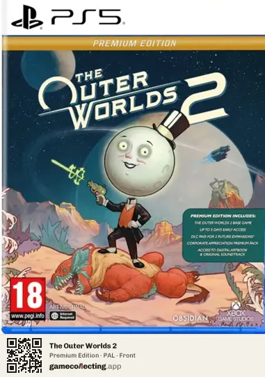 The Outer Worlds 2 PlayStation 5, PAL box front