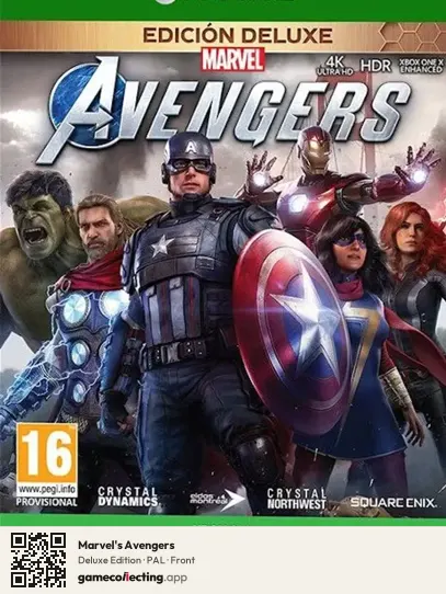 Marvel's Avengers Xbox One, PAL box front
