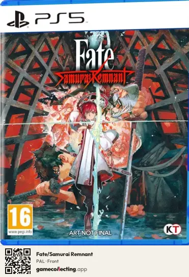 Fate/Samurai Remnant PlayStation 5, PAL box front