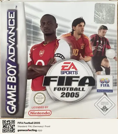 FIFA Football 2005 Game Boy Advance, Germany box front
