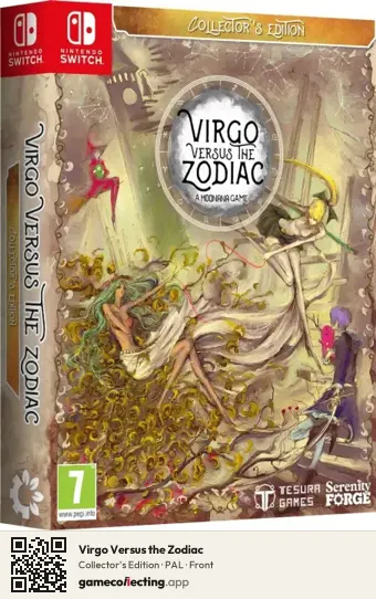 Virgo Versus the Zodiac Nintendo Switch, PAL box front