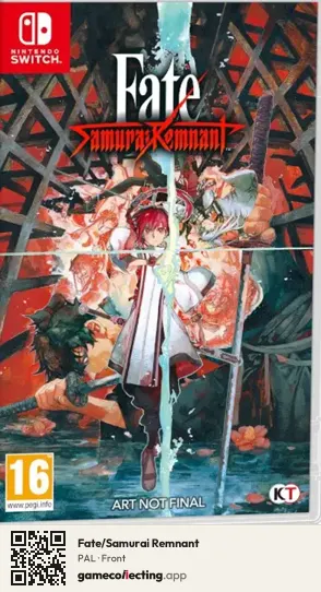 Fate/Samurai Remnant Nintendo Switch, PAL box front