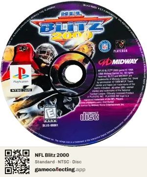 NFL Blitz 2000 PlayStation, NTSC disc