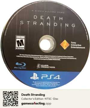 Death Stranding PlayStation 4, NTSC disc