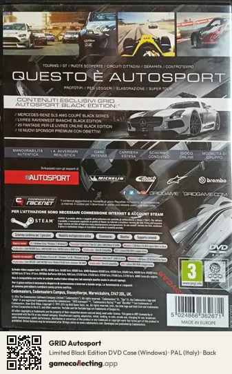GRID Autosport Computer, Italy box back