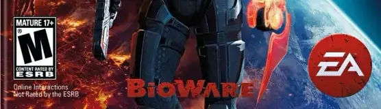 Mass Effect 3, the ESRB box on its front