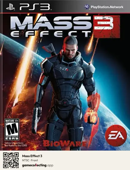 Mass Effect 3 PlayStation 3, NTSC box front