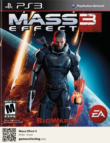 Mass Effect 3 PlayStation 3, NTSC box front