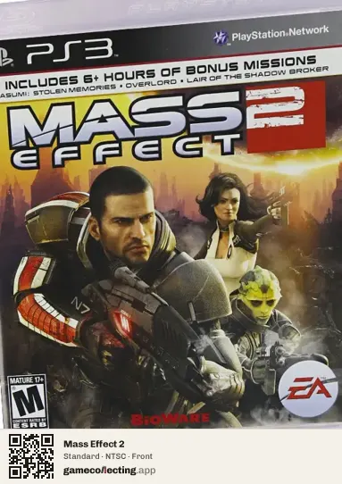 Mass Effect 2 PlayStation 3, NTSC box front