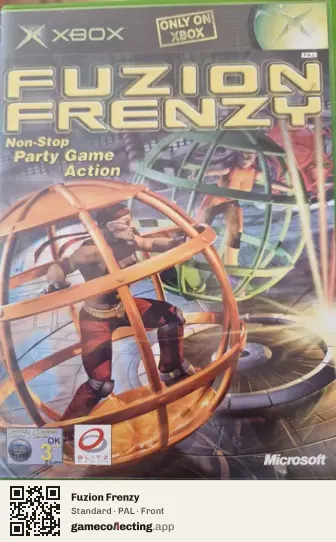 Fuzion Frenzy Xbox, PAL box front
