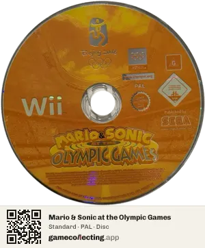 Mario & Sonic at the Olympic Games Nintendo Wii, PAL disc