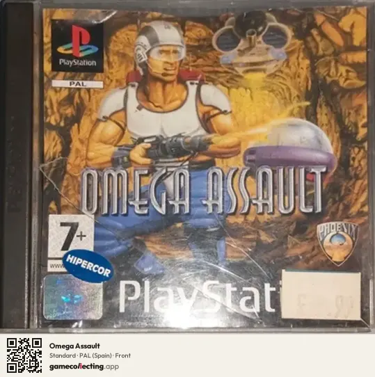 Omega Assault PlayStation, Spain box front
